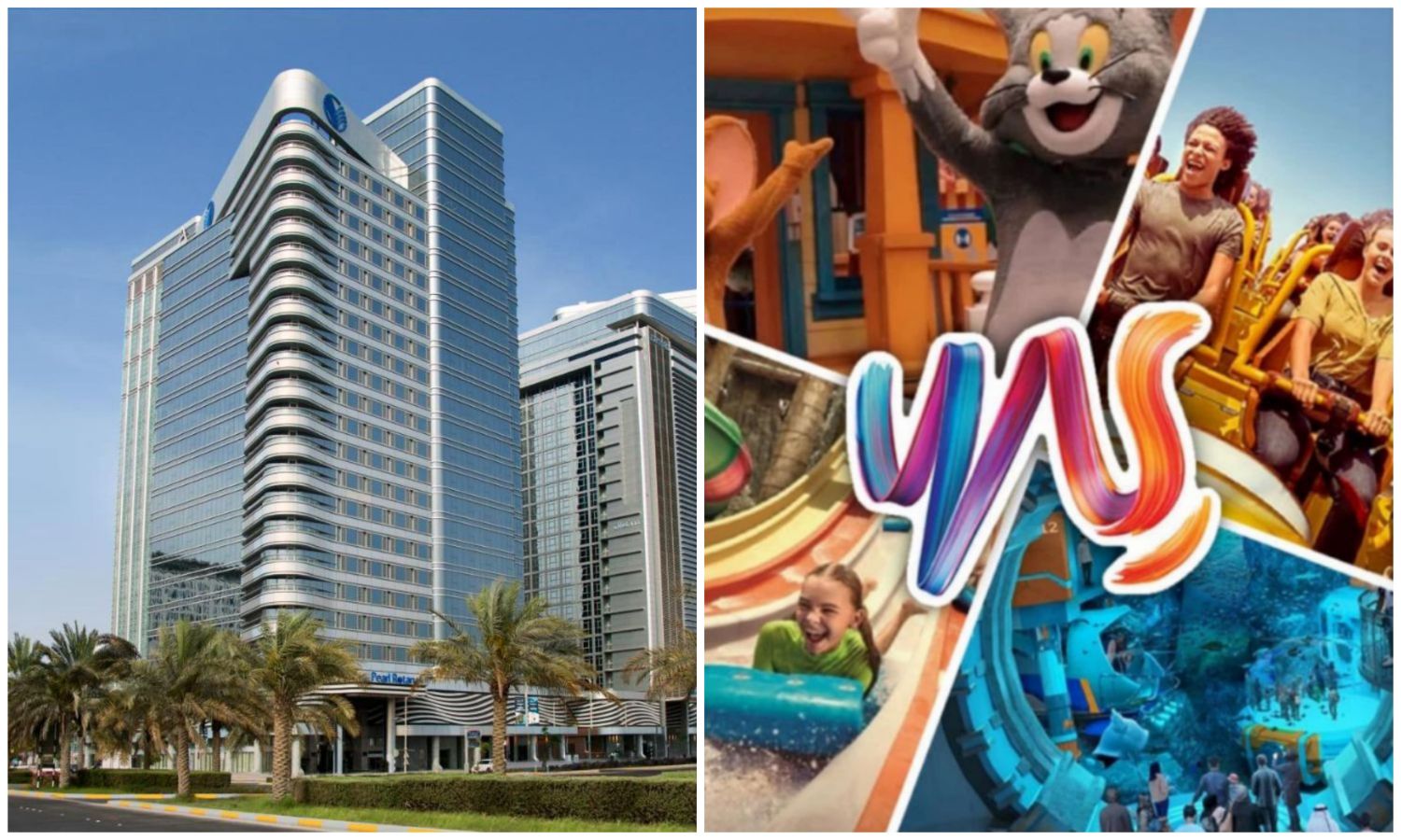 Staycation - Pearl Rotana Capital Centre, Abu Dhabi - 1 Night Stay with 2 Days 2 Yas Parks Access